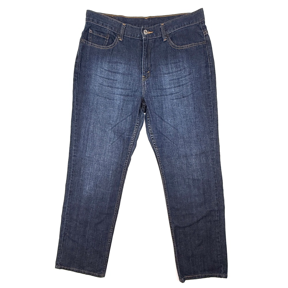 Levi's 505 Women's 14M (34x30 ) Dark Wash Straight Leg Jeans 100% Cotton #1712